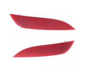 Paire de réflecteurs de pare-chocs arrière compatibles avec Ford Focus Hatchback 2015-2018, remplacement pour F1EZ13A565A F1EZ13A565B, rouge ABS