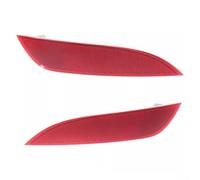 Paire de réflecteurs de pare-chocs arrière pour Ford Focus Hatchback 2015 2016 2017 2018 rouge ABS pièce de rechange en plastique compatible avec F1ez13a565a F1ez13a565b OE numéro Direct Fit extérieur