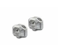 Paire de Rehausseur de guidon Ø 22 mm Aluminium Argent / Silver