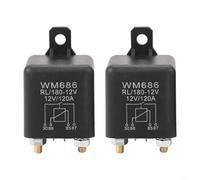 Paire de relais de charge à 4 broches 12 V 100 A pour connexions électriques de voiture, bateau, camionnette