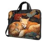 Paire de renards pour ordinateur portable 15,6 pouces Housse rembourrée pour homme et femme
