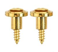 Paire de retenue de cordes pour guitares électriques avec vis pour une performance optimale (2 pièces, doré)