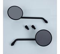 Paire De Rétroviseur Rond Ø75mm Métal Sifam M10 Pas 1.25 Standard Pour Moto Neuf