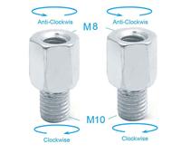 Paire De Rétroviseurs Arrière Pour Scooter Et Moto,Cave M10,10mm,M8,Dans Le Sens Des Aiguilles D'une Montre,Anti-Horaire,Magasins À Droite,Filetage À Main,Vis Proxy - Type 2x M8-M10(L-R)