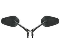Paire de rétroviseurs réglables universels - M10 - noir mat