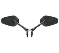 Paire de rétroviseurs réglables universels - M10 - noir mat