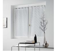 Paire de rideaux - CDaffaires - Damina - 2 x 60 x 120 cm - Voilage - Blanc