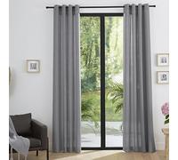 Paire de Rideaux d'ameublement Effet Lin Moonlight 140 x 260 cm (Nuage, Paire de Rideaux 140 x 260 cm)