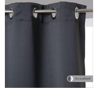 Atmosphera Rideaux occultants Gris ardoise 135 x 240 cm Lot de 2