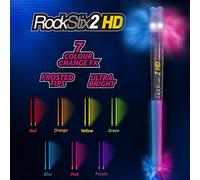 Paire de RockStix 2 HD : Bright Light Up Multi LED de changement de couleur, 7 de baguettes Impressionnante de effets, DE COULEUR votre Gig on Fire