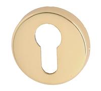 Paire de rosace MORGAN type clé I finition laiton poli - HERACLES - B-MORGA-LP07