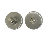 Paire de rosaces de fonction en inox 304 brossé - condamnation sans voyant EUROWALE