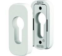 Paire de rosaces en zamak clé I fixation invisible pour béquilles Quad - blanc brillant VACHETTE