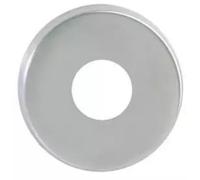 Paire de rosaces inox brossé 304 pour batteuse - Ø trou 20 mm - IN125