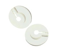 Paire de Rosaces Ouvrantes Tuyau en ABS Blanc pour Radiateurs 28 mm 3/4''