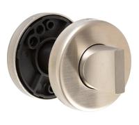 Vachette Jeu de rosaces rondes à condamnation Linox inox 202 Ø52 mm Entraxe 38 mm