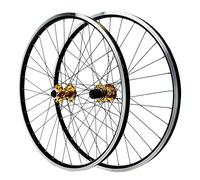 Paire de roues 26/27,5/29 pouces en alliage d'aluminium, jantes à double paroi, QR, paire de roues avant 2 arrière 4 roulements scellés, freins à disque pour cassette 8-12 vitesses (A 26 pouces)