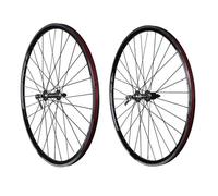 Paire de roues 26 pouces pour V-Brake et cassette Shimano ( Noir / 26" (0-19mm) )