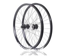 Paire De Roues 26 Pouces VTT Frein À Disque Jantes en Aluminium De Vélo De Montagne 32H 8-12 Vitesses Cassette QR(Schwarz)