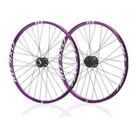 Paire De Roues À Axe Traversant 15*110 Mm 12*148 Mm 26 27,5 29 Pouces Roues Avant/arrière De VTT Frein À Disque Roues De Vélo Alliage D'aluminium Double Paroi Jante 32H(Schwarz,27.5"110*15 150*12mm)