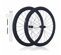 Paire De Roues À Axe Traversant Center-Lock, 38/50mm Jantes De Vélo De Route en Fibre De Carbone 700C, Système À Cliquet 36 Dents, Moyeu À Roulements Scellés, Cassette 8/9/10/11/12 Vitesses(50mm)