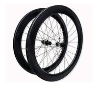 Paire De Roues À Pneu en Fibre De Carbone 50/60mm Jante De Vélo De Route 700C Verrouillage Central 100/142mm Axe Traversant, Cassette 7/8/9/10/11/12 Vitesses, Pneu 23-45C, F/V, 120clics(50mm)