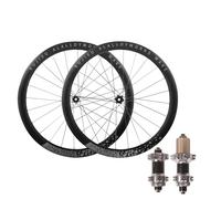 Paire De Roues Avant Et Arrière for Vélo Gravel 700C, Moyeux Freins À Disque avec Blocage Central, Jantes en Alliage D'aluminium Double Paroi 45 Mm, Cassette QR 100/135(Plata,700C Gray)
