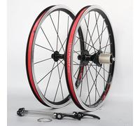 Paire de Roues BMX 16" 349 vélos pliants Roue Avant et arrière 74/130mm QR