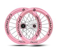 Paire De Roues BMX 349/406 Vélos Pliants 16/20 Pouces Freins V-Brake Moyeu À Dégagement Rapide 74/130 Mm for Cassettes 7/8/9/10 Vitesses(Pink 349)