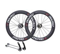 Paire De Roues BMX 406/451/20 Pouces Vélo Pliant Freins À Disque Avant Et Arrière Jantes en Alliage D'aluminium 100/135 Mm Hauteur 40 Mm 8/9/10/11 Vitesses(Black 406)