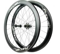 Paire De Roues Carbone 700C, Hauteur 40/50/55 Mm, Compatibles Freins À Disque, Moyeux Entraînement Direct, Aluminium 7075, 1600-1735 G(White,38mm)