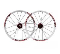 Paire de Roues de Frein à Disque 406 20" pour vélos pliants/Montagne BMX | Cassette 7 8 9 vitesses, roues avant et arrière 100/135mm QR, moyeux à billes libres, A/V