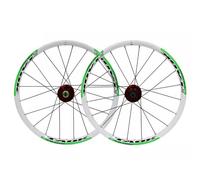 Paire de Roues de Frein à Disque 406 20" pour vélos pliants/Montagne BMX | Cassette 7 8 9 vitesses, roues avant et arrière 100/135mm QR, moyeux à billes libres, A/V