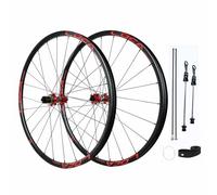 Paire De Roues De Frein À Disque De VTT 26 27.5 29pouces Roues À Dégagement Rapide 9 * 100/10 * 135mm, Jante Double Couche en Aluminium, Cassette 7-12 Vitesses, Pneu 1.25-2.125"(Rot,27.5")