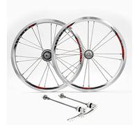 Paire de Roues de vélo 16 Pouces, Jante en Alliage d'aluminium 16/20 Trous, Compatible VTT, Roues Avant et arrière, Compatible Cassette 8/9/10/11 Vitesses