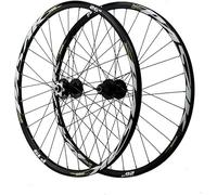 Paire De Roues De Vélo 26/27,5/29 Pouces, Frein à Disque, Roue De Vélo, Double Paroi, Jante VTT, Alliage D’Aluminium, 32 Trous, Dégagement Rapide, White, 27.5inch