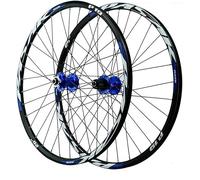 Paire De Roues De Vélo 26/27,5/29 Pouces, Frein à Disque, Roue De Vélo, Double Paroi, Jante VTT, Alliage D’Aluminium, 32 Trous, Dégagement Rapide, Blue, 27.5inch