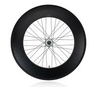 Paire De Roues De Vélo À Pignon Fixe 700C Frein Inversé Hauteur 90mm Roues Avant Et Arrière pour Vélo À Vitesse Unique Jantes en Alliage D'aluminium 100mm/120mm(Rear w/Tire)