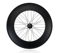 Paire De Roues De Vélo À Pignon Fixe 700C Frein Inversé Hauteur 90mm Roues Avant Et Arrière pour Vélo À Vitesse Unique Jantes en Alliage D'aluminium 100mm/120mm(Front w/Tire)
