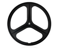 Paire De Roues De Vélo À Pignon Fixe 700C Jantes Avant Et Arrière en Alliage Léger Frein V 3 Rayons Largeur 27 Mm 100/120 Mm(Schwarz,Front Wheel)
