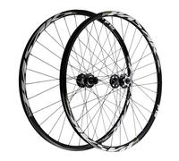Paire de roues de vélo de montagne 26/27,5/73,7 cm, frein à disque, libération rapide HG roue avant/arrière en alliage d'aluminium 32H compatible cassette 7-12 vitesses