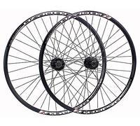 Paire de roues de vélo de montagne de 50,8 cm, freins à disque avant 2 + arrière, 2 moyeux à roulement scellés, support 6/7/8 vitesses, roue libre rotative QR 406/451, deux modèles au choix (451)