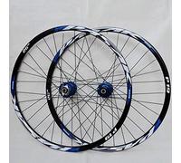 Paire de roues de vélo de montagne double couche en alliage à dégagement rapide 7-11 vitesses moyeu cassette frein à disque compatible avec roues de 26", 27,5", 29"