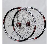 Paire de roues de vélo de montagne double couche en alliage à dégagement rapide 7-11 vitesses moyeu cassette frein à disque compatible avec roues de 26", 27,5", 29"