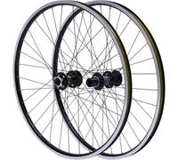 Paire De Roues De Vélo De Montagne VTT 26/27,5/29 Pouces 7-12 Vitesses, Roues De Vélo À Moyeu Avant/arrière en Aluminium, Double Disque À Six Boulons, Profitez De Votre Balade(Black,26inch)