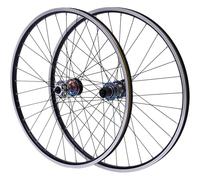 Paire De Roues De Vélo De Montagne VTT 26/27,5/29 Pouces 7-12 Vitesses, Roues De Vélo À Moyeu Avant/arrière en Aluminium, Double Disque À Six Boulons, Profitez De Votre Balade(Colourful,26inch)