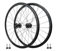 Paire De Roues De Vélo De Piste 700C Moyeu À Boulonner 100mm/120mm, Filetage À Engrenage Fixe Double Face, Roues Avant Arrière À Engrenage Fixe À Une Vitesse, Roulement Scellé(Black)