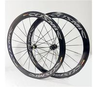 Paire De Roues De Vélo De Route 700C * 23C-25C-28C, Jante De Frein C/V en Alliage D'aluminium 40/50MM, Moyeu 20H À Dégagement Rapide for Paire De Roues 7 8 9 10 11 Vitesses(Black,50MM)
