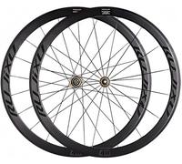 Paire de Roues de Vélo de Route 700C avec Frein sur Jante, Jante en Alliage D'aluminium de 40 Mm, Moyeu Carbone a Démontage Rapide pour Cassette 8/9/10/11 Vitesses Gold Hub,700C