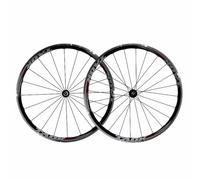 Paire De Roues De Vélo De Route 700C avec Freins sur Jante, Roue Avant/arrière 100/130mm QR, Cassette 9/10 Vitesses, Jante en Alliage D'aluminium pour Pneus 23-28C, Valves Presta, 2173g(Black Red)